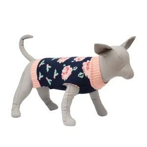 Simply Dog Blue Floral Dog Sweater